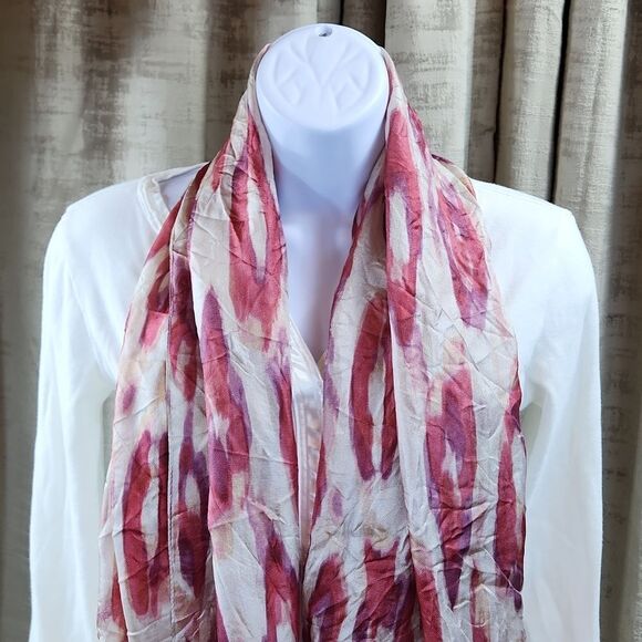 🐞Coldwater Creek Silk Scarf One Size - Picture 4 of 9